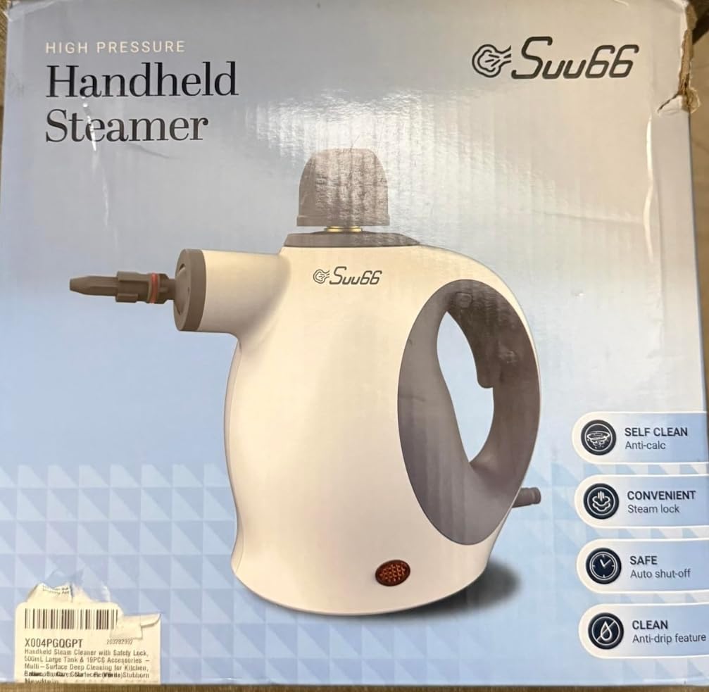 Suu66 Handheld Steam Cleaner, 500mL Tank, Deep Cleaning & 19PCS Accessories customer photo 1