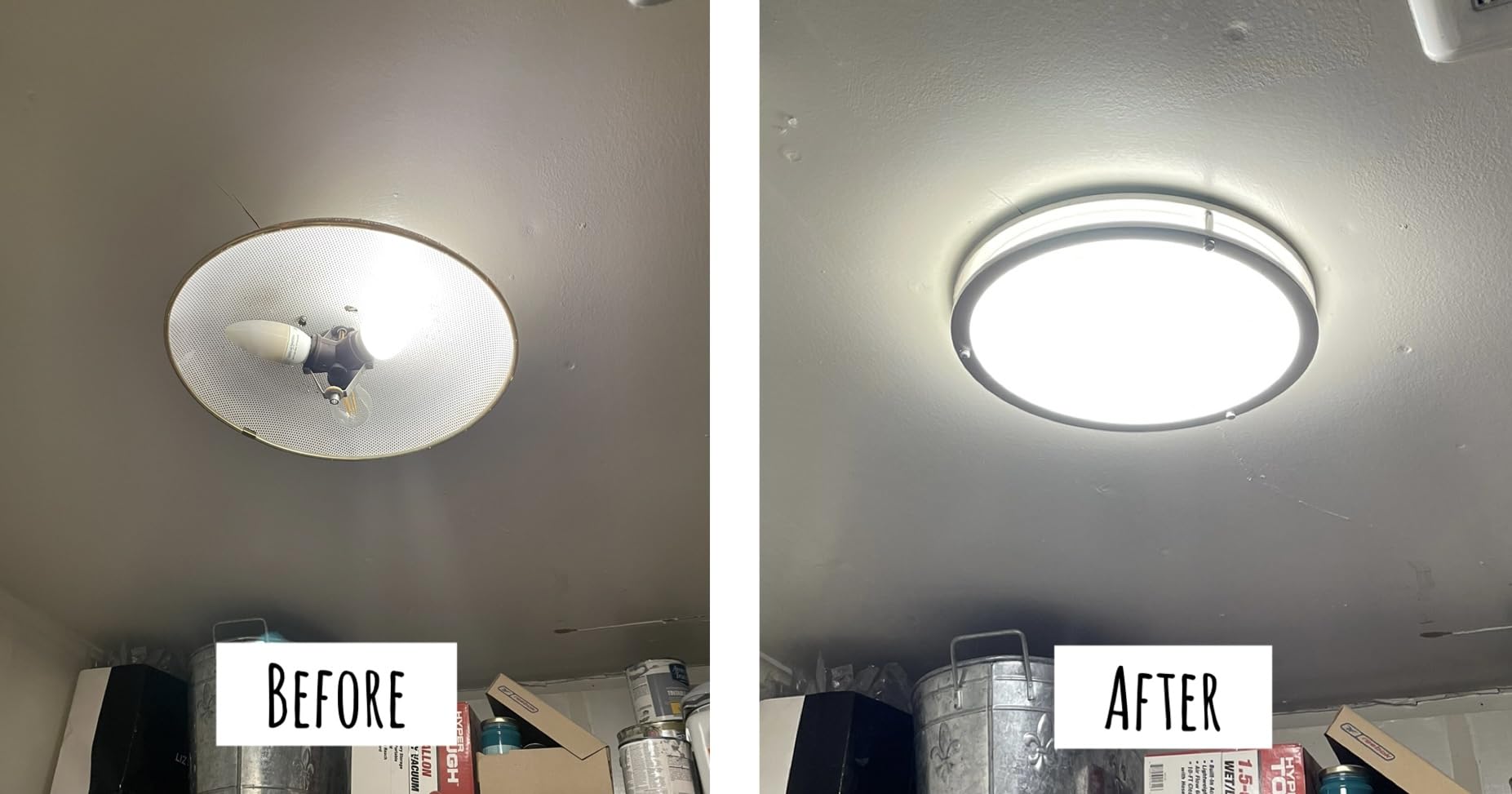 libtit 13-Inch Flush Mount Ceiling Lights, Dimmable 3000K-6500K Adjustable LED Ceiling Light, 24W Round Slim Light Fixture, Brushed Nickel for Kitchen, Bedroom, Bathroom, Hallway-ETL Listed customer photo 2