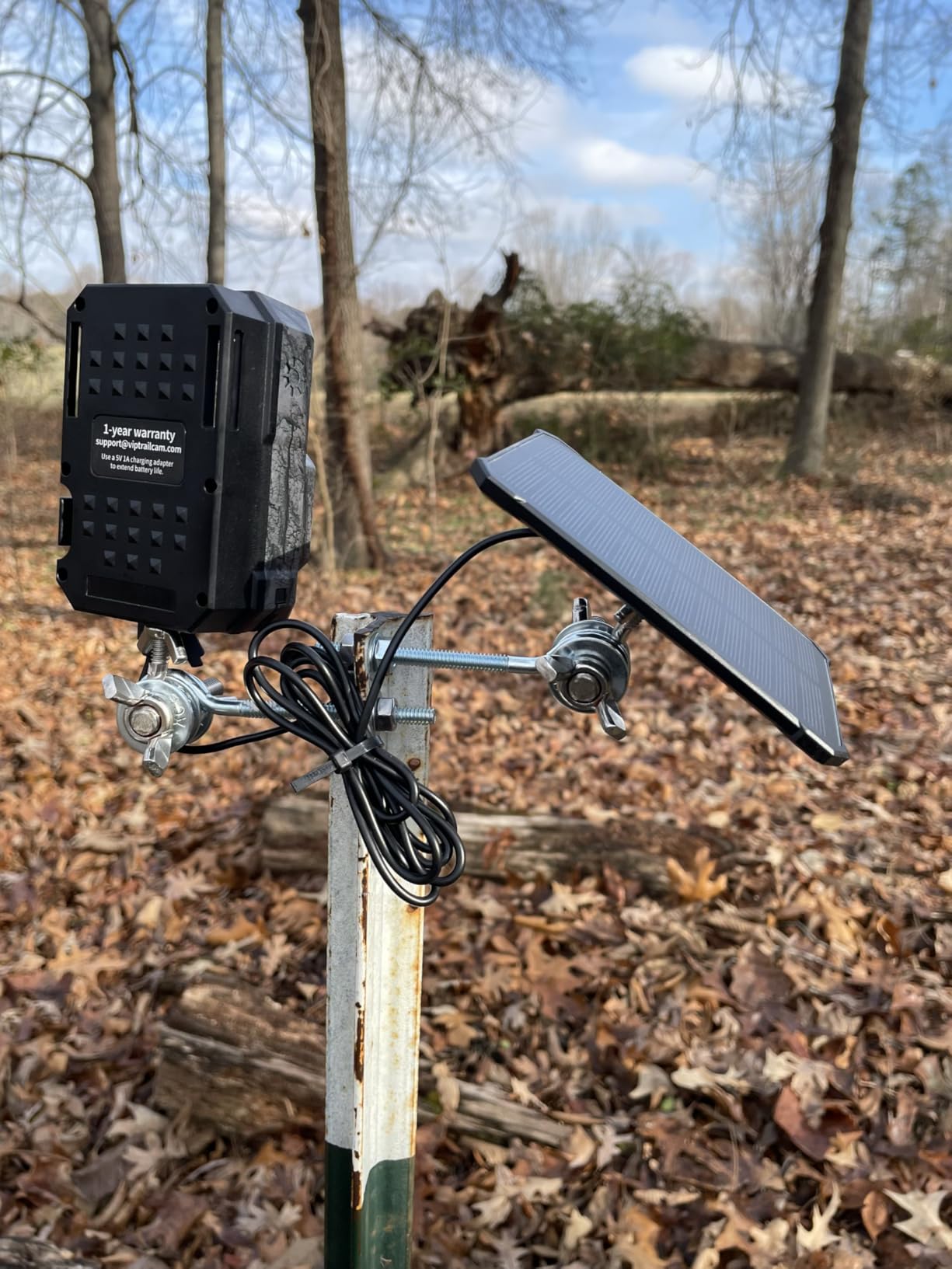 MAXDONE Solar Trail Camera, 4K 64MP WiFi Bluetooth Night Vision Game Camera customer photo 2