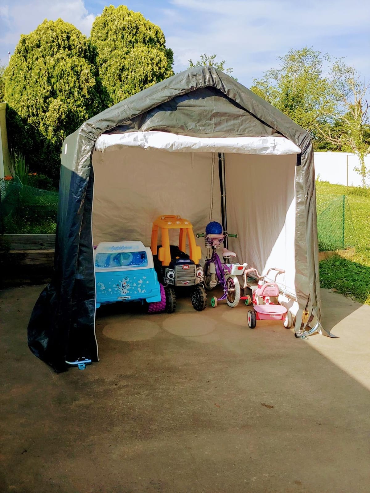 Quictent Heavy Duty 8x14FT Carport Storage Shelter with Roll-Up Door&Vents customer photo 1