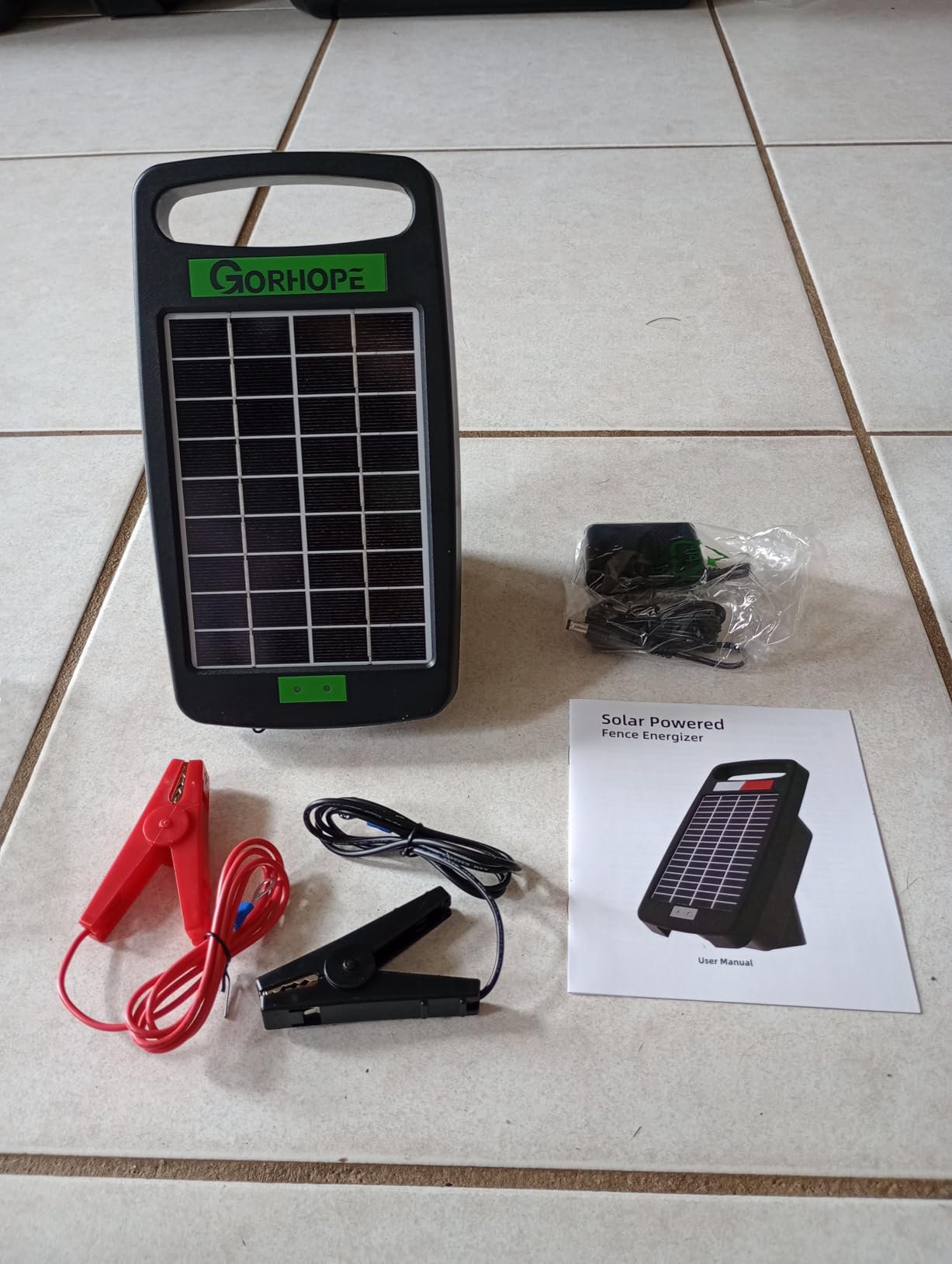 5 Miles Solar Electric Fence Charger,0.11J Powered 24-Hour Protection customer photo 2