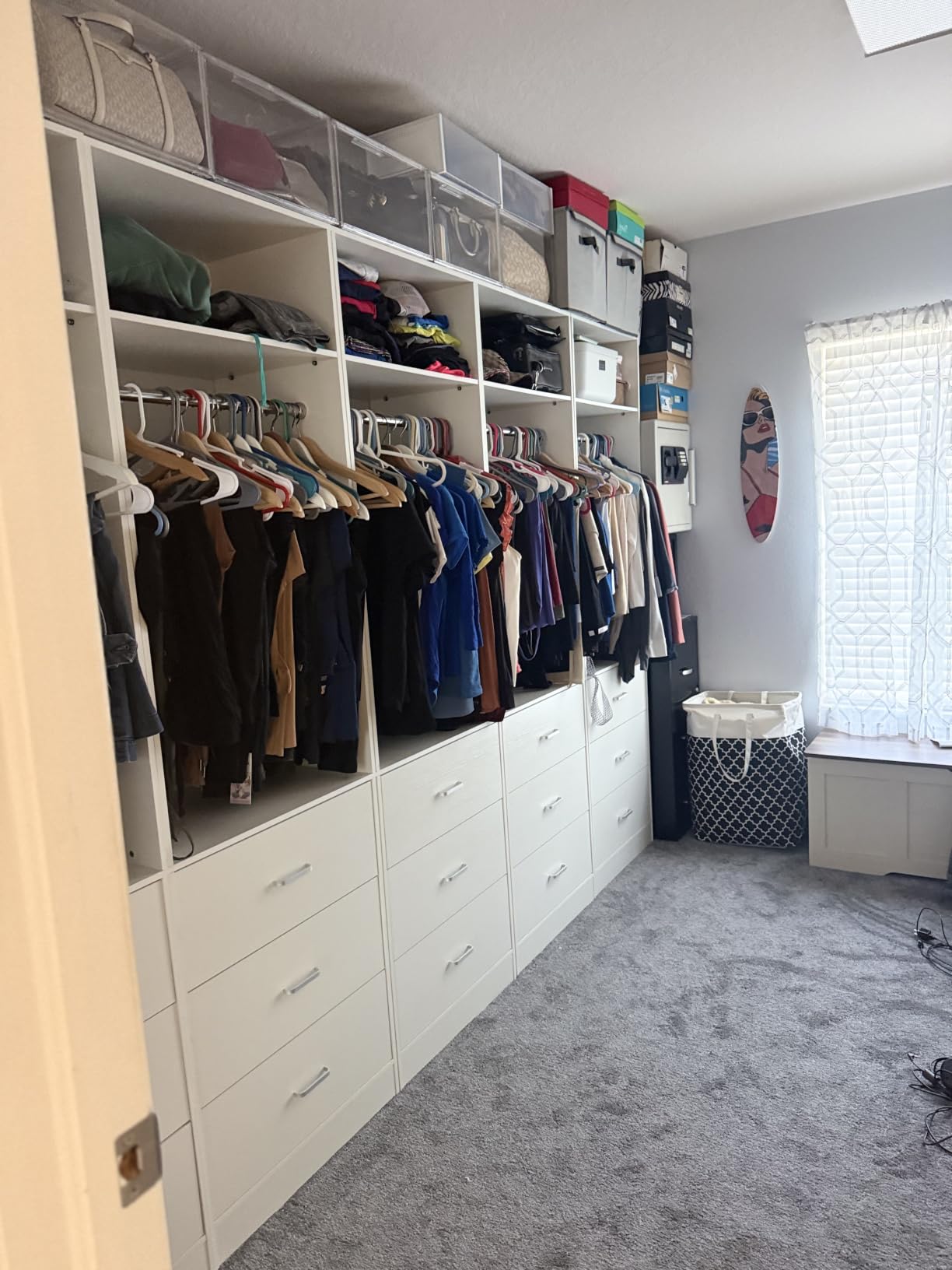 Besiost Closet Systems with 12 Wood Drawers, Closet System Set of 4 customer photo 2