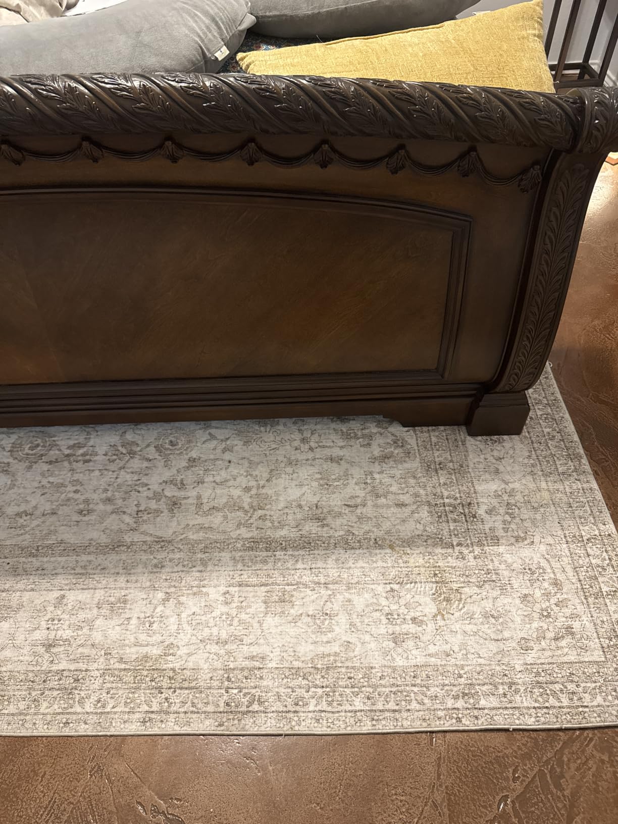 Washable Area Rugs for Living Room: 8x10 Bedroom Rug Non Slip Large Carpet customer photo 2