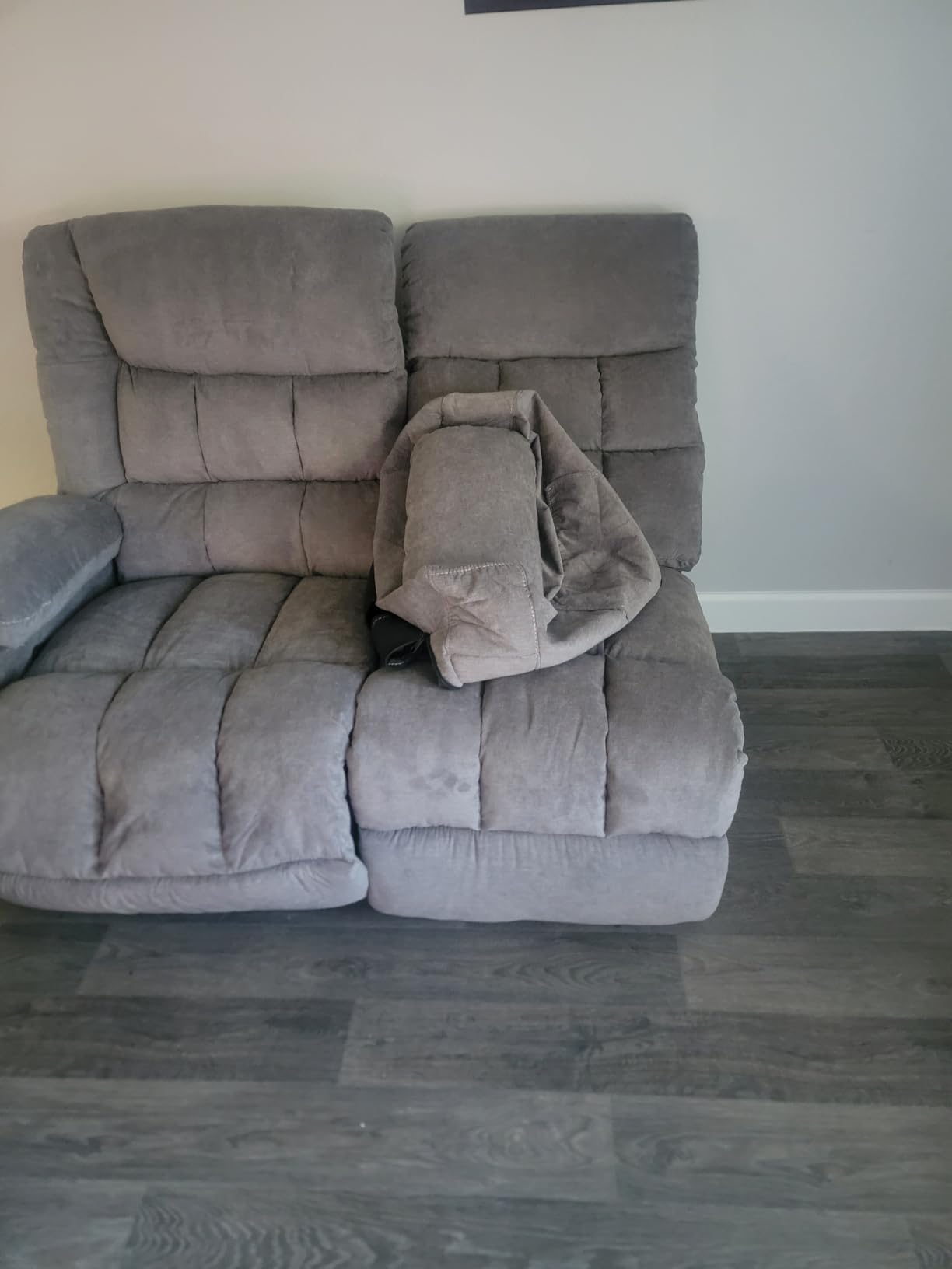 MAHOMICO Recliner Sofa with Cup Holders for Living Room 3 Seat Manual Oversized Recliner Chiar with Ergonomic, Side Pocket for Adult customer photo 1