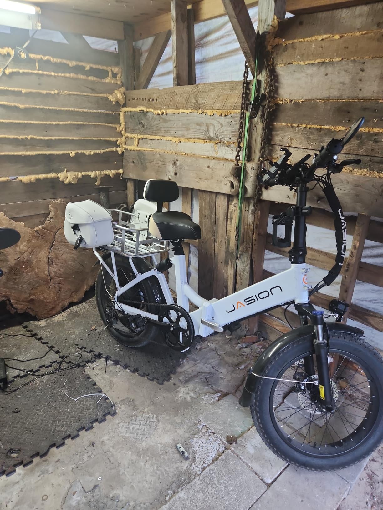 Jasion Thunder Electric Bike,1800W Peak Ebikes for Adults,26''Fat Tire Best Ebike for Men,80 Miles with 864Wh Battery,30+MPH Max Speed Bicycles,400LB Capacity,Certified by UL2849 customer photo 1