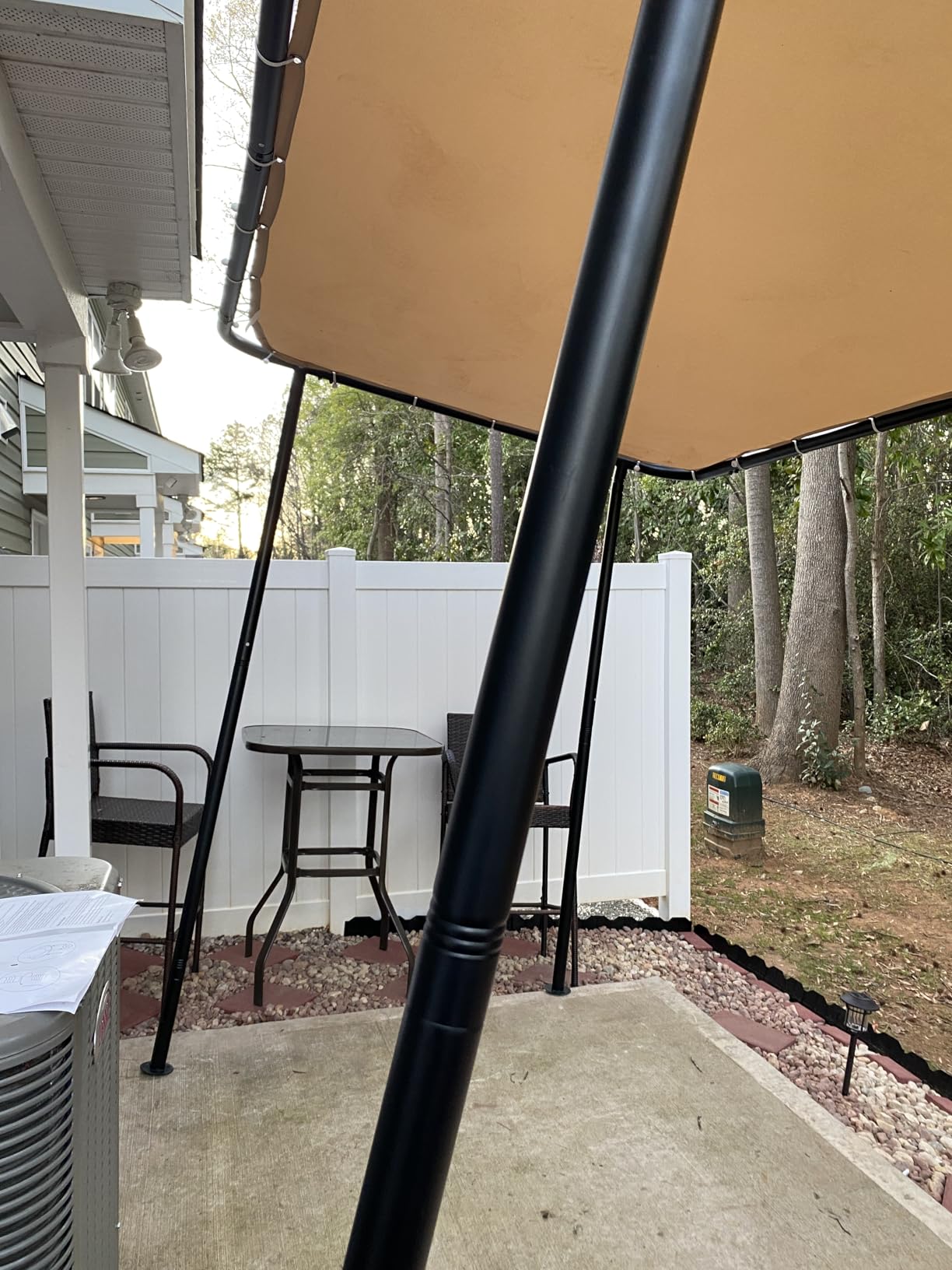 Aoxun 10x6 Lean-to Gazebo,Sloped Roof Pergola Porch Canopy Awning for Patio customer photo 1
