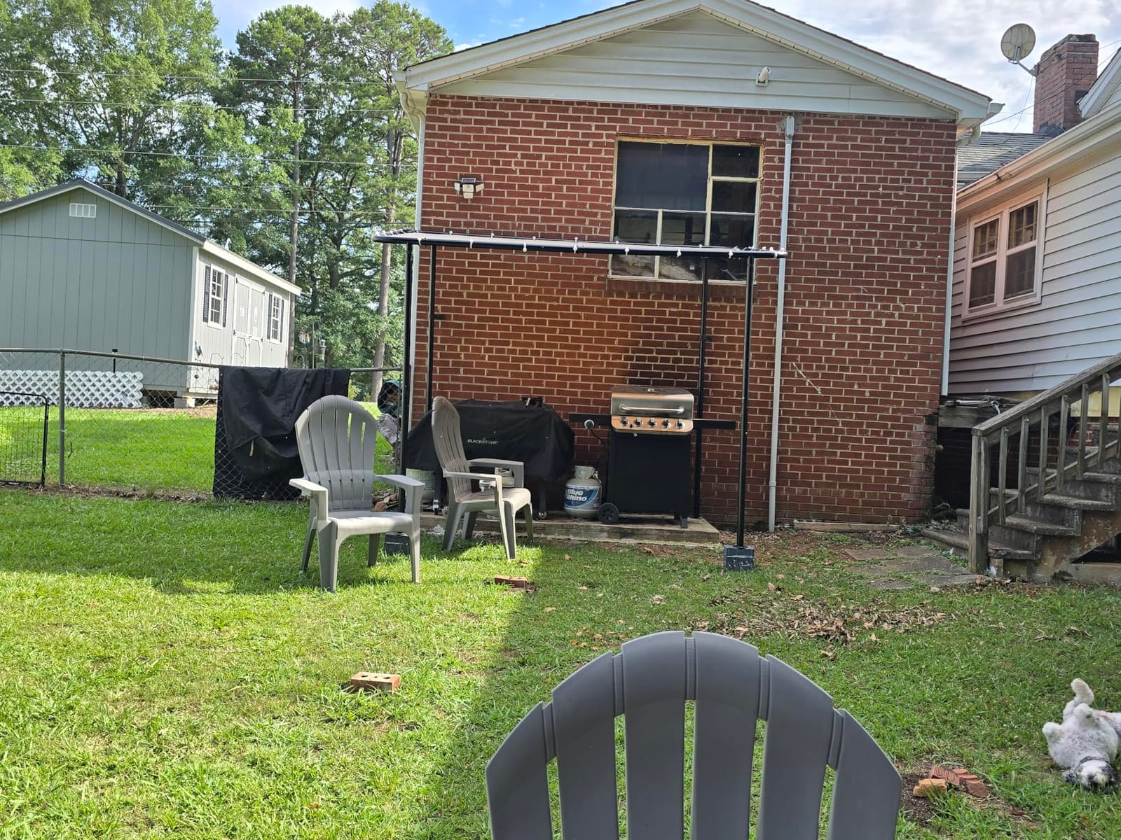 Aoxun 10x6 Lean-to Gazebo,Sloped Roof Pergola Porch Canopy Awning for Patio customer photo 2
