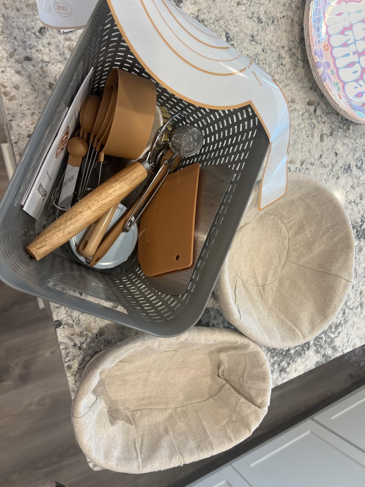 Astercook Sourdough Starter Kit with Round & Oval Banneton Bread Proofing Basket, Starter Jar, Dough Whisk, Scrapers, Stencils, Complete Sourdough Bread Baking Supplies, Fathers Day Gift for Men customer photo 2