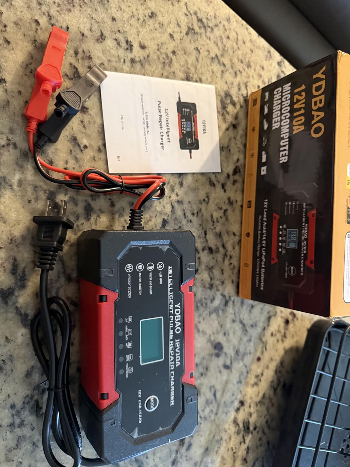 Car Battery Charger 12V 15A Smart Trickle Charger Fully Automatic customer photo 2