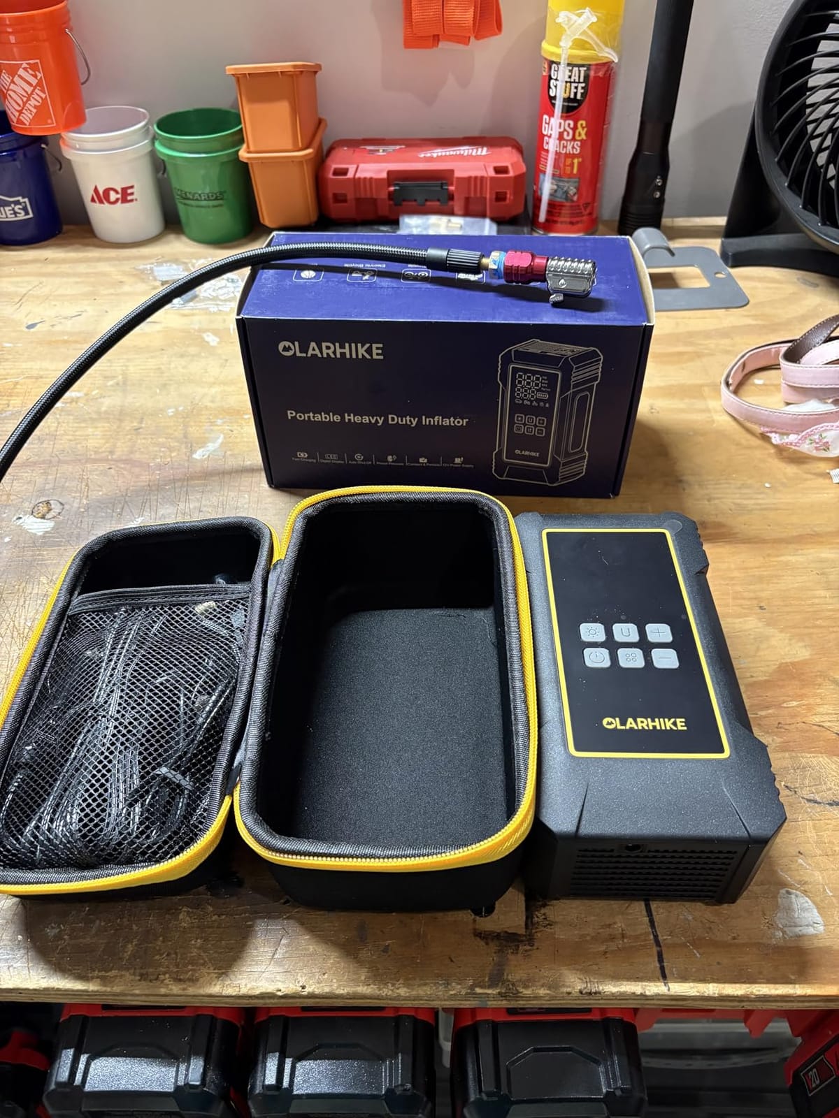 OlarHike 12000mAh Heavy Duty Tire Inflator Portable Air Compressor customer photo 1