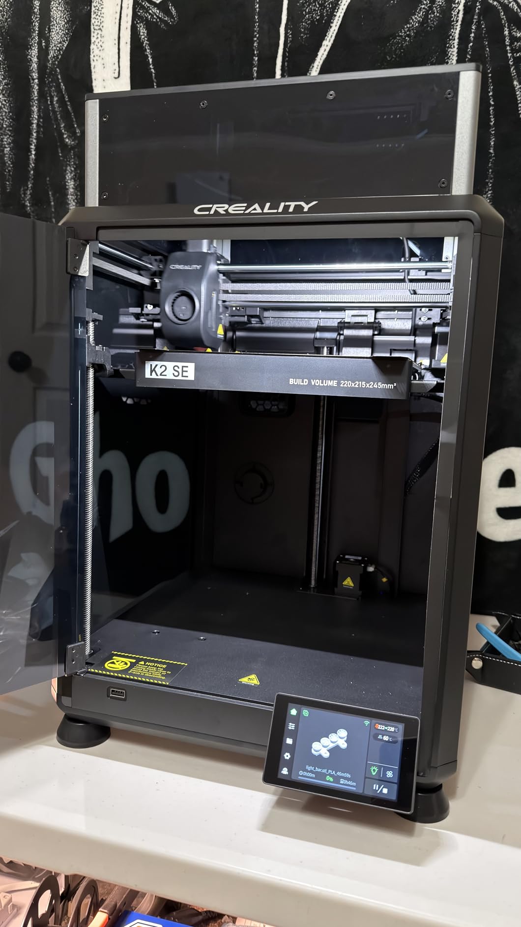 Creality Official K1 SE K2 SE Enclosure,Professional Dustproof Tent Constant Temperature Protective Cover Noise Reduce Transparent Tent for K1 SE /K2 SE 3D Printer customer photo 2