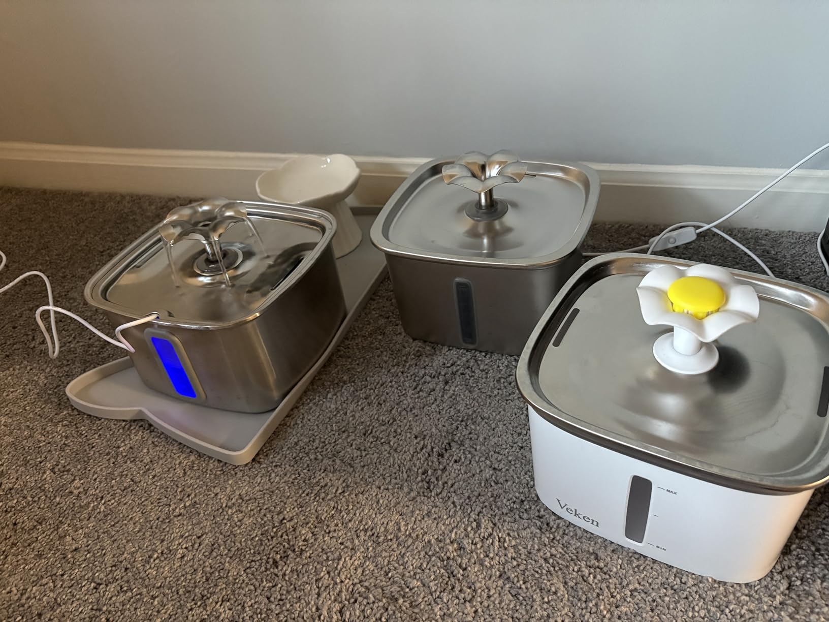 Veken Innovation Award Winner Stainless Steel Cat Water Fountain, 108oz, C1 customer photo 1