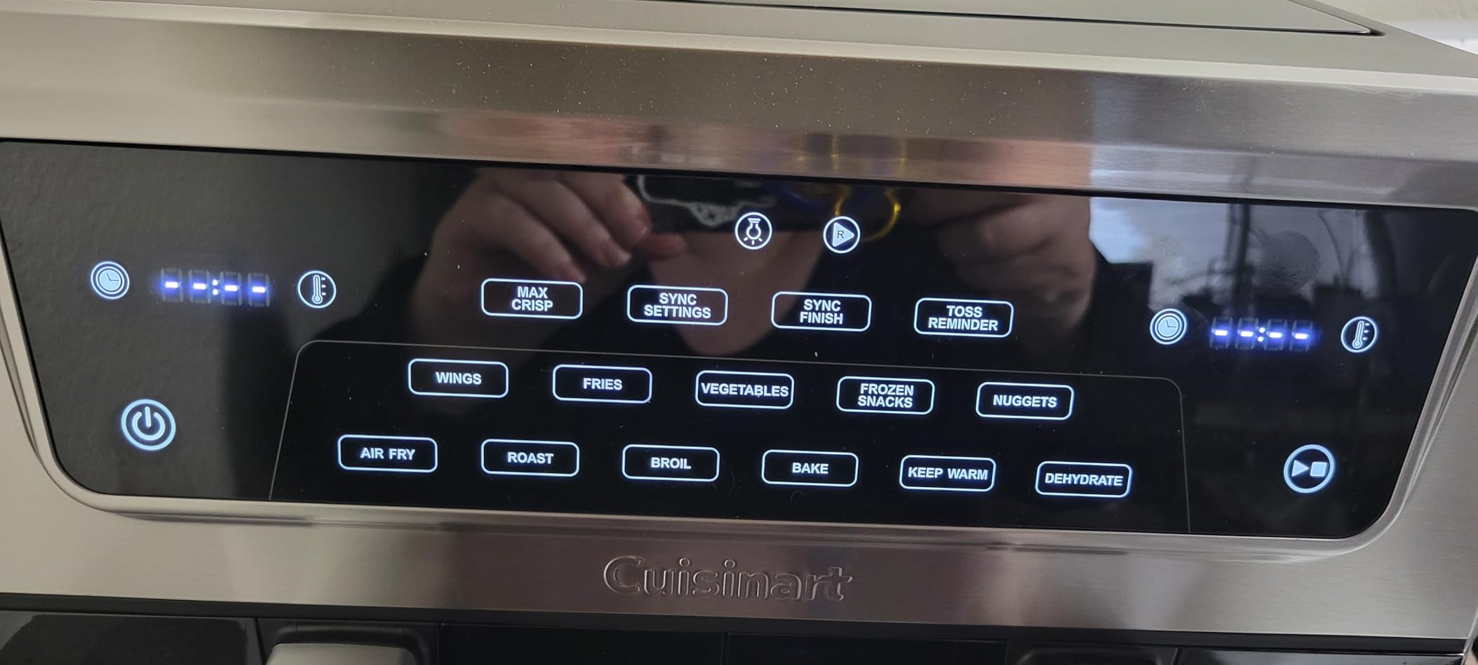 Cuisinart Dual Basket Air Fryer, Two Baskets 11 Qt in Total, 6 Functions: Air Fry, Roast, Bake, Broil, Dehydrate & Keep Warm, Features Sync Finish & Sync Settings, Toss Reminder & Auto-Pause, ADZ-112 customer photo 2