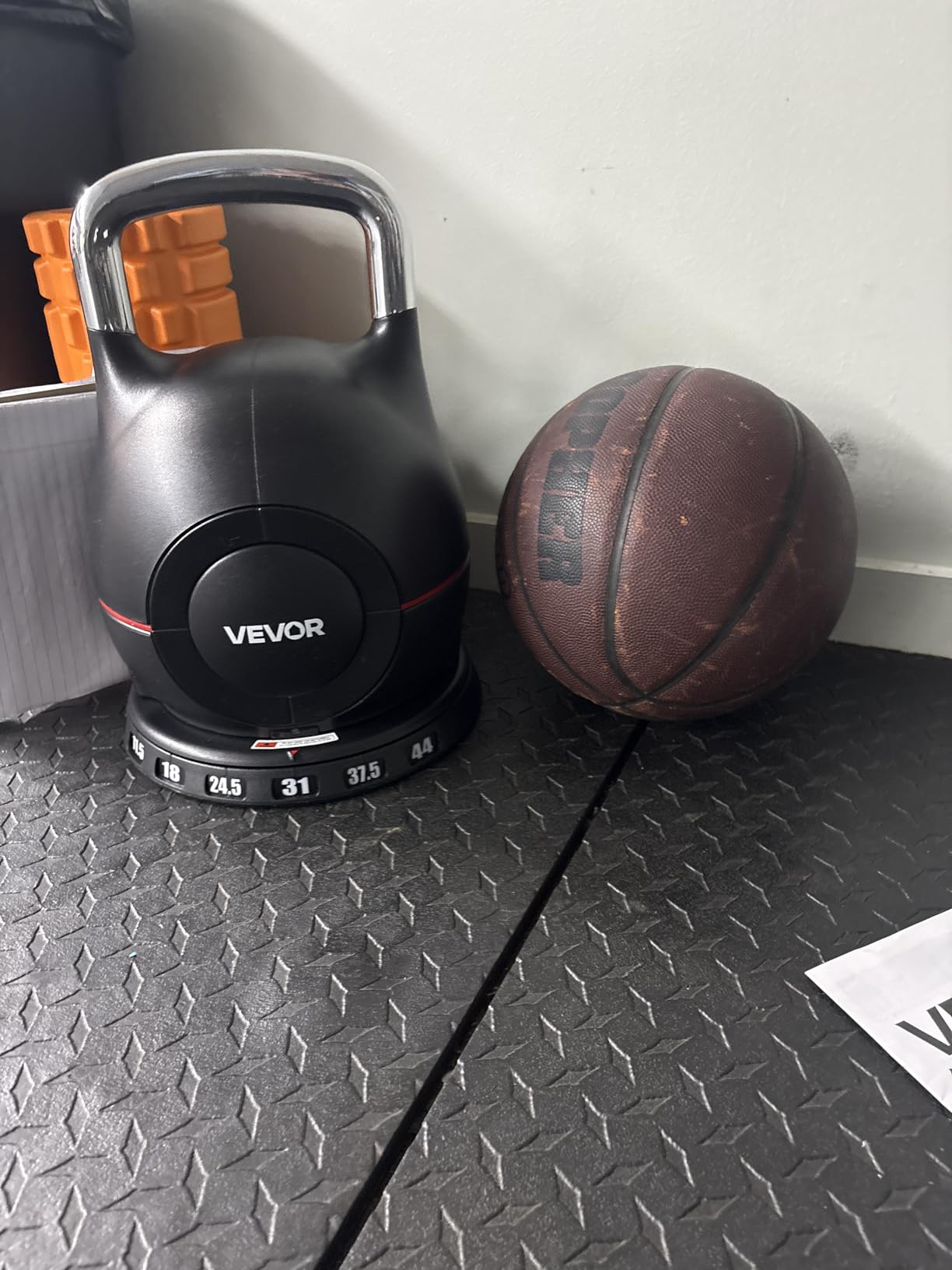 VEVOR Kettlebell, Adjustable Kettlebell with 7 Weight Levels, Die-Cast Aluminum and ABS Material, for Grip Strength Training, Full-body Workout & Cross-Training customer photo 1