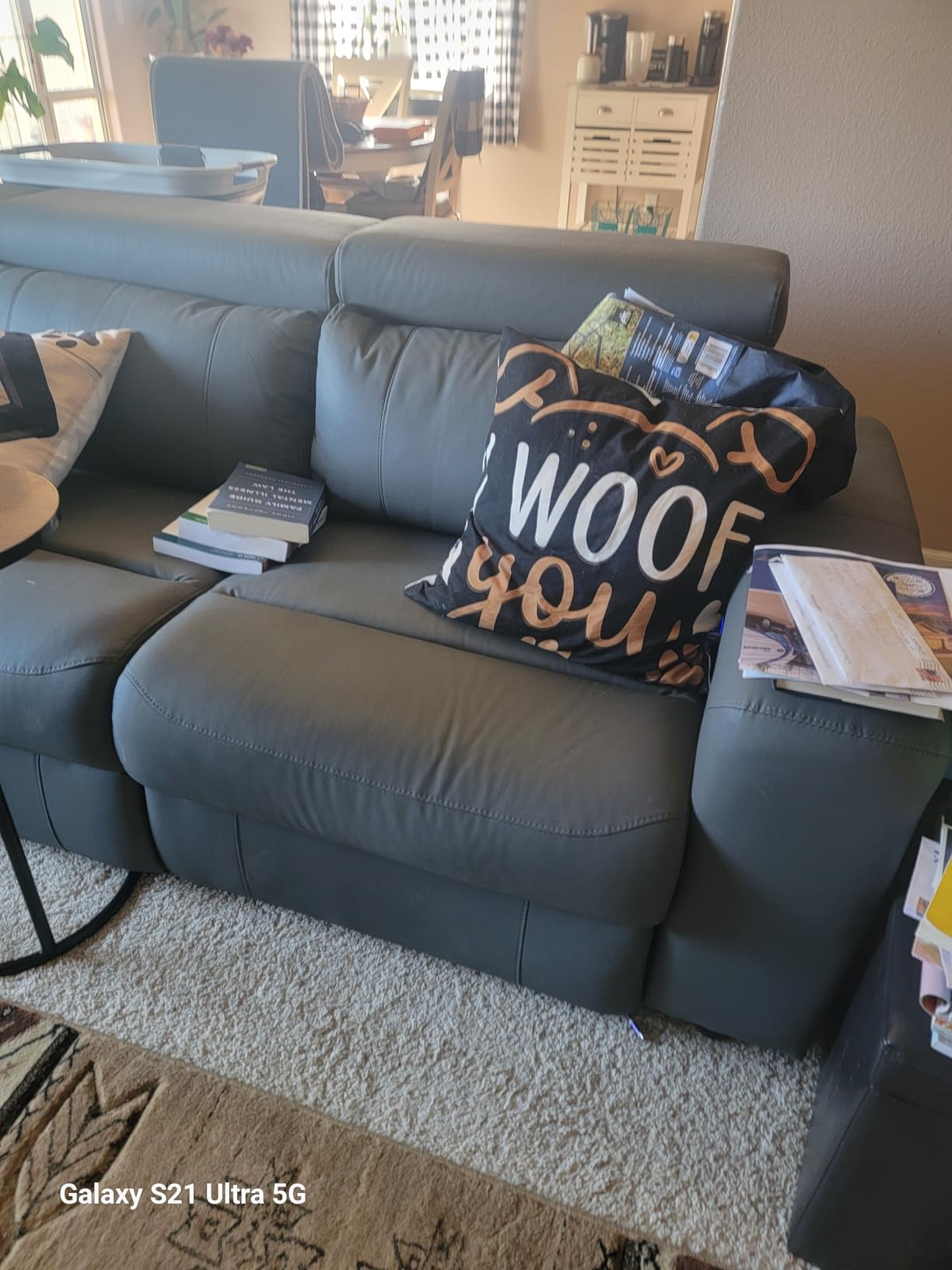 Power Reclining Sectional, Sectional Recliner, Leather Reclining Sectional customer photo 1
