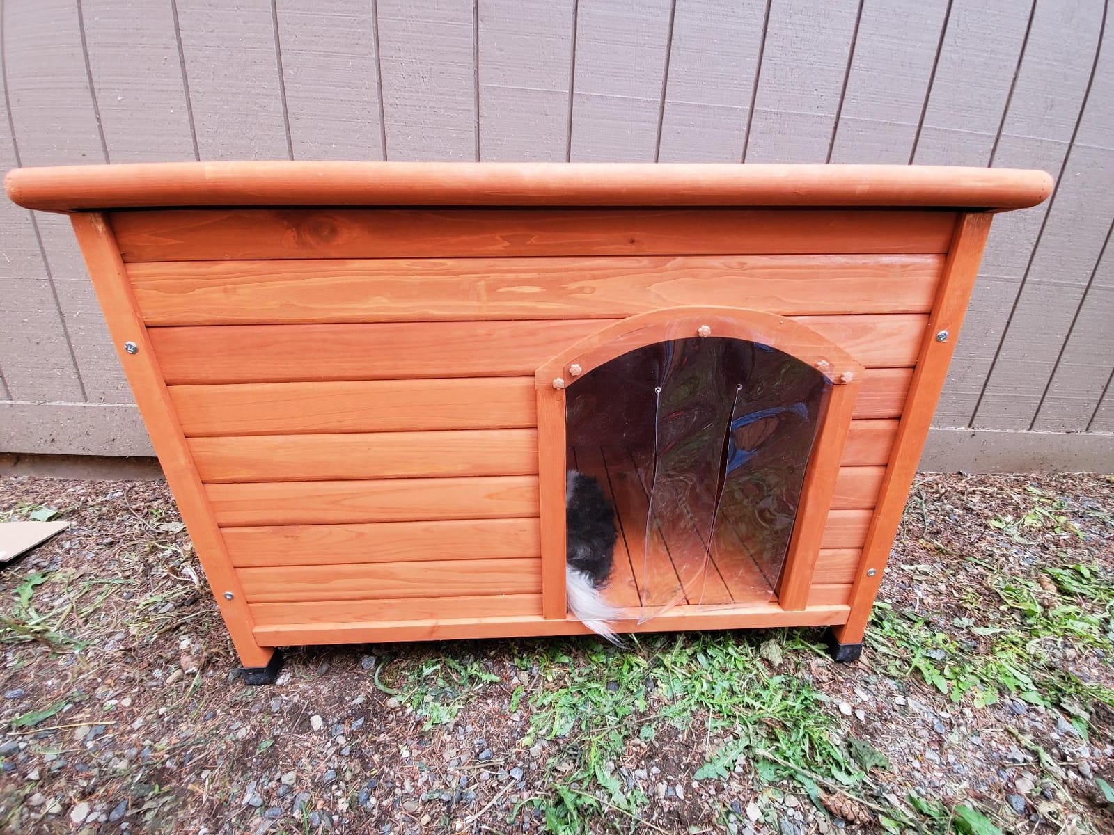 Heated Dog House for Outside, Outdoor Indoor Dog House for Small Medium Dog customer photo 1