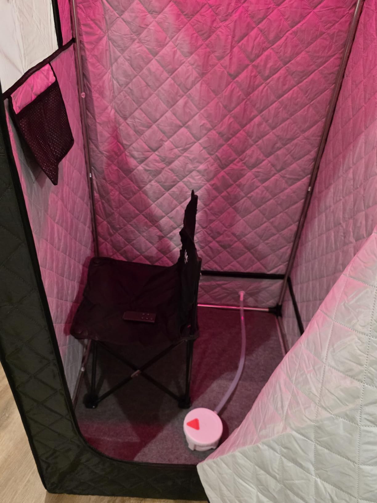 Portable Infrared Sauna Box for Home, 3L 1400W Steam Sauna Tent customer photo 2