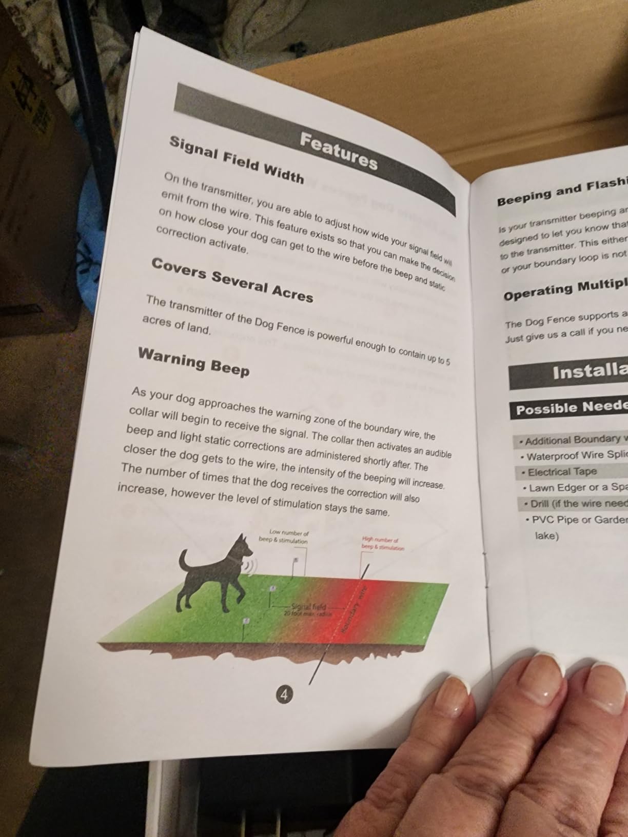 PcEoTllar Electric Fence for Dogs, Underground Dog Fence System, 2 Collars customer photo 1