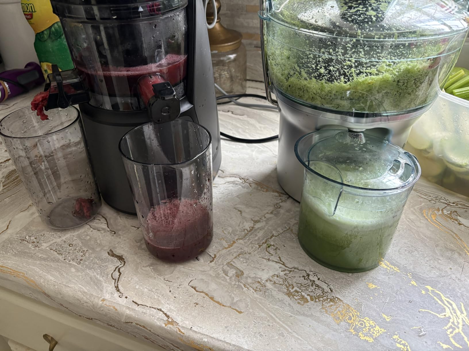 EanOruus Juicer Machines, 3-in-1 Cold Press Juicer, Bright White customer photo 1