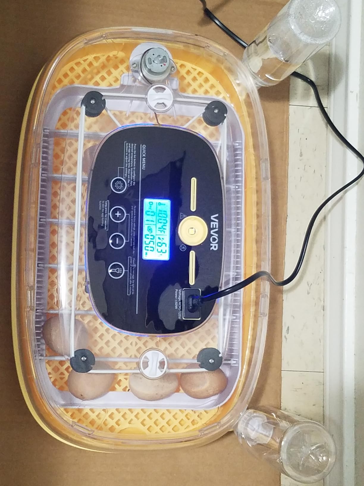 VEVOR 18 Egg Incubator, Automatic Egg Turner with LED Candler, Temperature & Humidity Control, 360° View Clear Window, Auto Water Refill, Poultry Eggs Incubators for Hatching Chicks Ducks Goose Quail customer photo 2