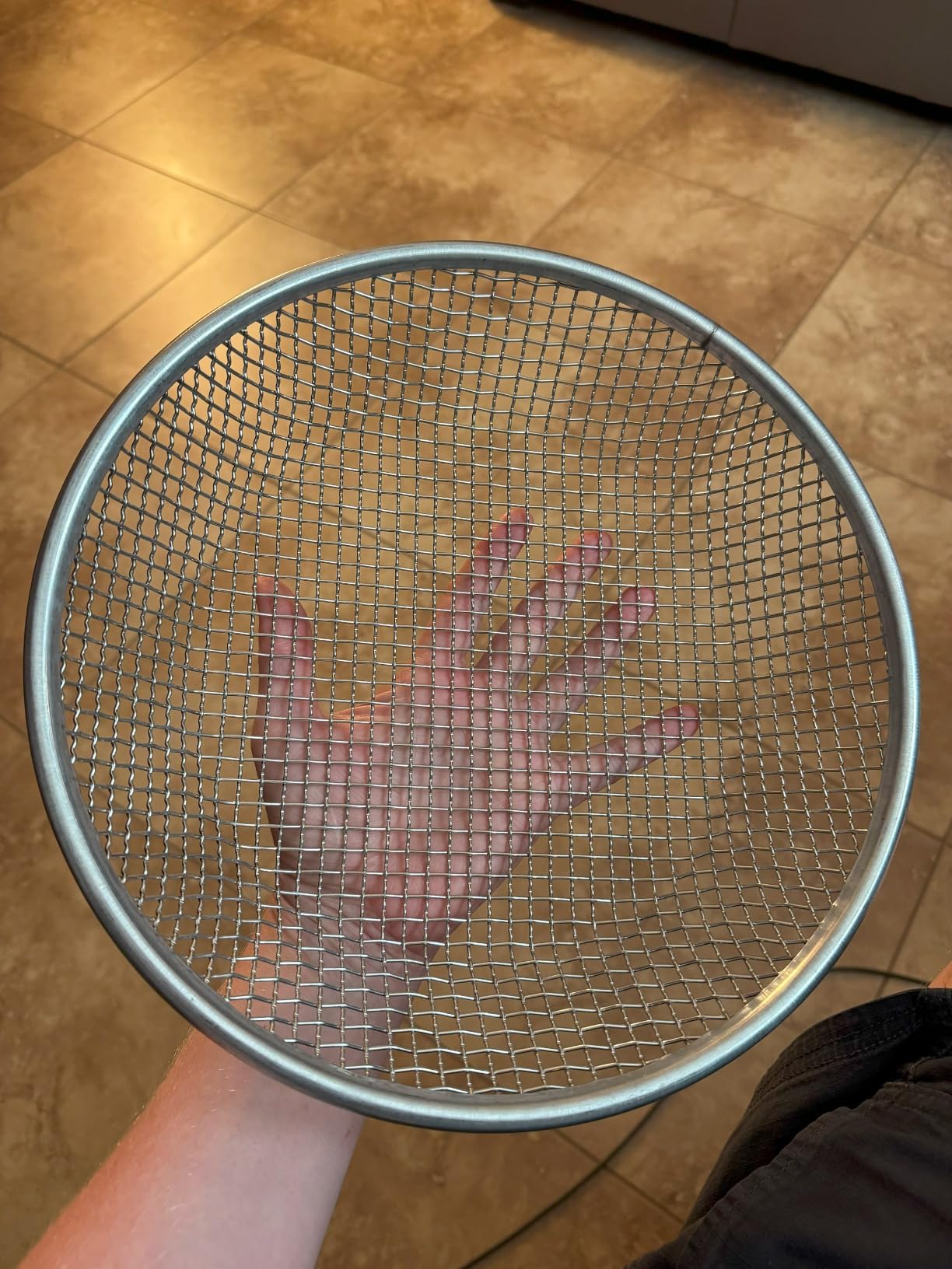 3 Pack Soil Sifter for Gardening, Heavy Duty Galvanized Steel Compost Sieve, Round Garden Sifter for 5 Gallon Bucket, 3 Mesh Sizes (1/8