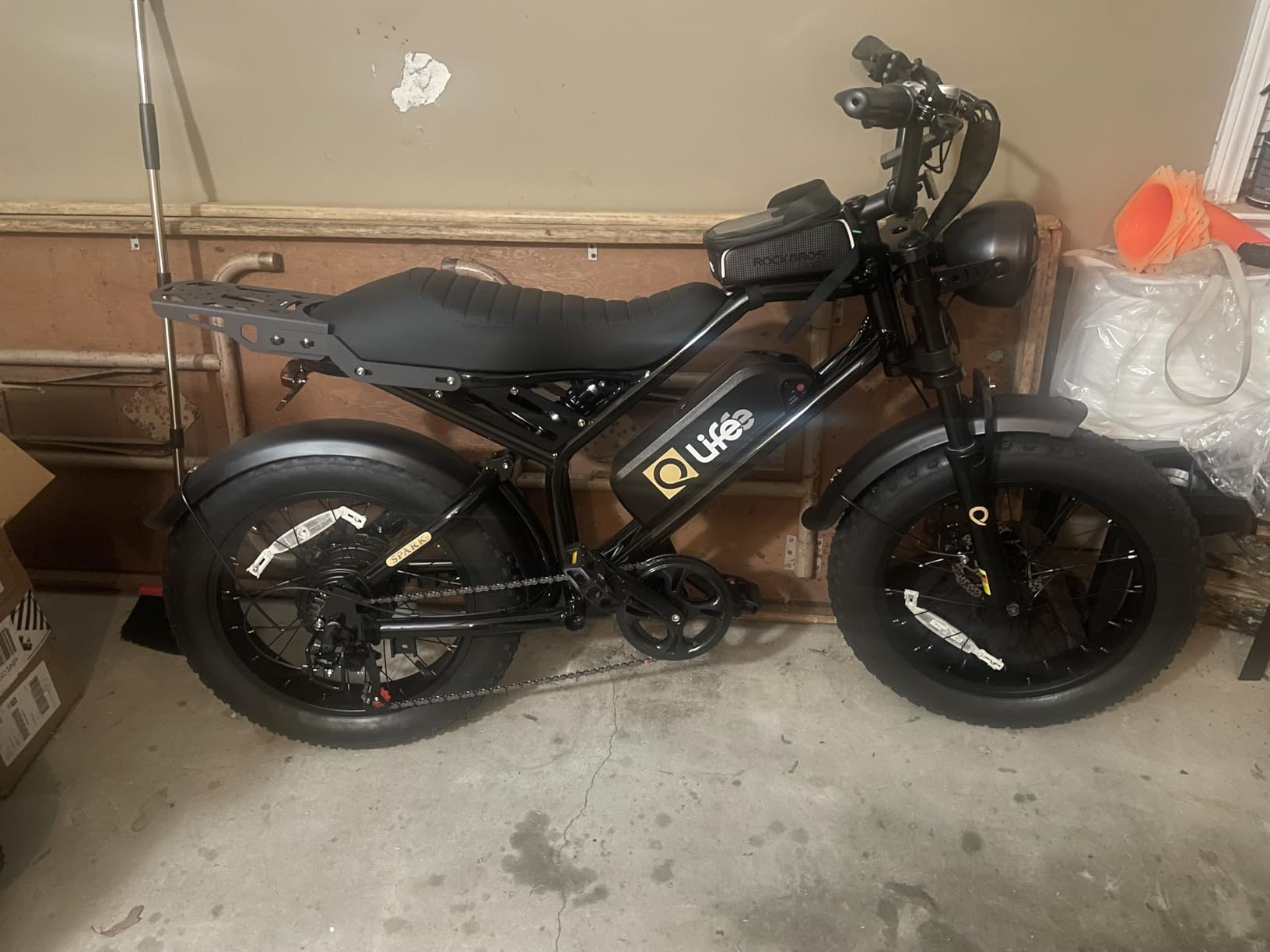 Qlife Racer Electric Bike for Adults - 21-Speed Mountain Lightweight Ebike with Peak 1000W Brushless Motor,48V 375Wh Removable Battery,26X2.1 Tire Step Over E-MTB,Up to 40 Miles Range customer photo 1