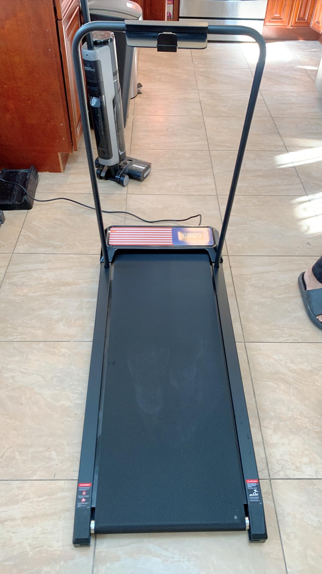 Under Desk Treadmill with Incline and Handlebar | Compact Treadmill,Perfect for Running, Walking & Under-Desk Use,Quiet Operation for Home or Office customer photo 2