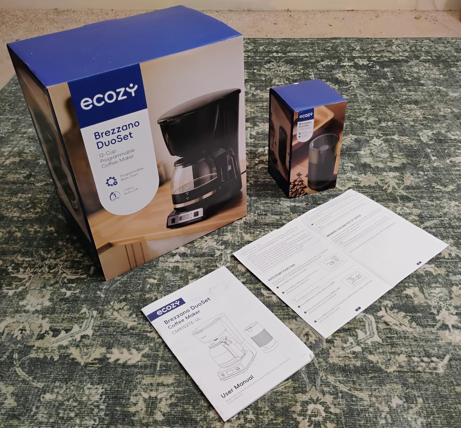 ecozy 12-Cup Drip Coffee Maker with Electric Coffee Grinder Combos customer photo 2