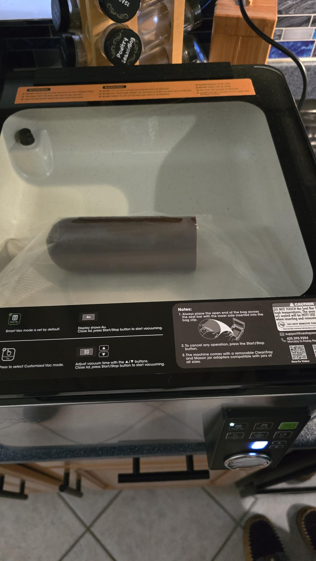 Vesta Precision 12” Chamber Vacuum Sealer, Smart Auto Vacuum Time, Easy-to-Clean System, Commercial-Grade Pump, Deep Chamber for Liquids, Meats, Mason Jars & Sous Vide, V513 customer photo 1