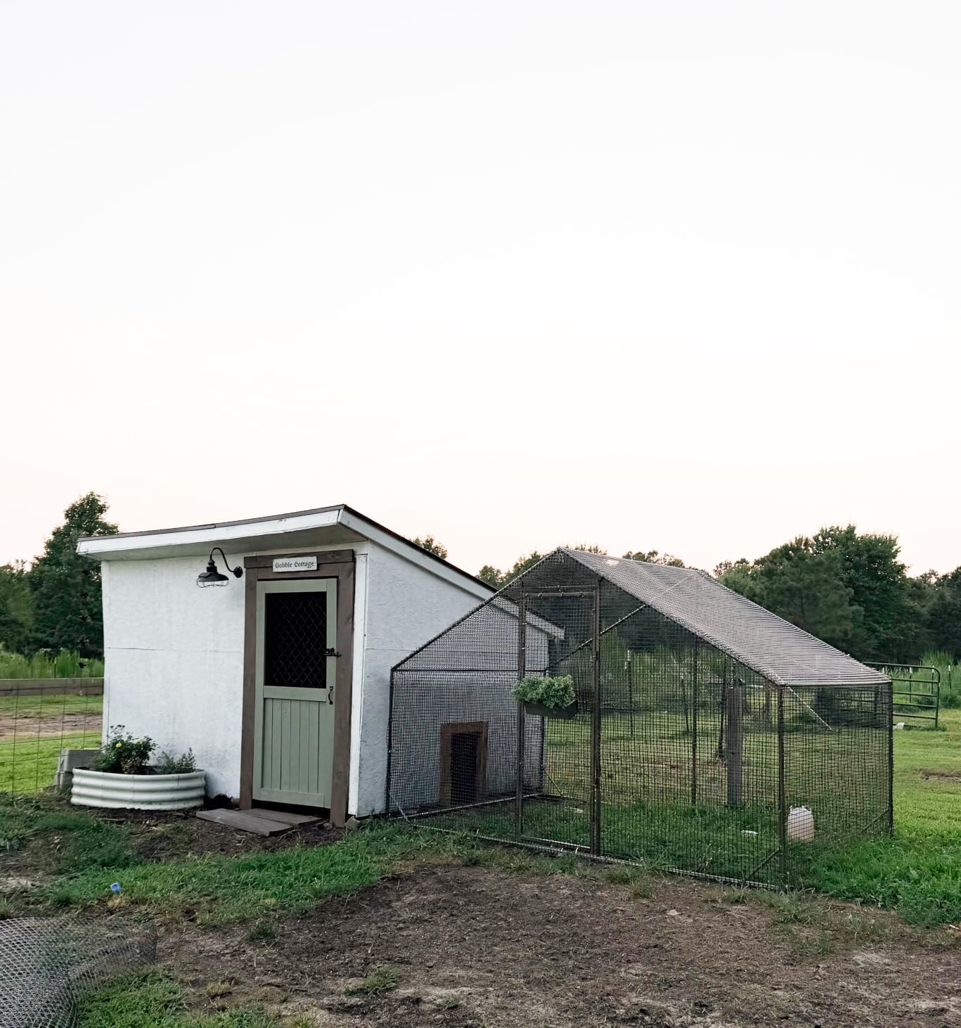 LEVELEVE Large Walk-in Chicken Coop with Chicken Run, Galvanized Poultry Enclosure with Waterproof Anti-UV Cover and Security Lock, Ideal for Rabbit, Duck, Backyard and Farm Yard，9.8'x 6.6'x 6.6' customer photo 1