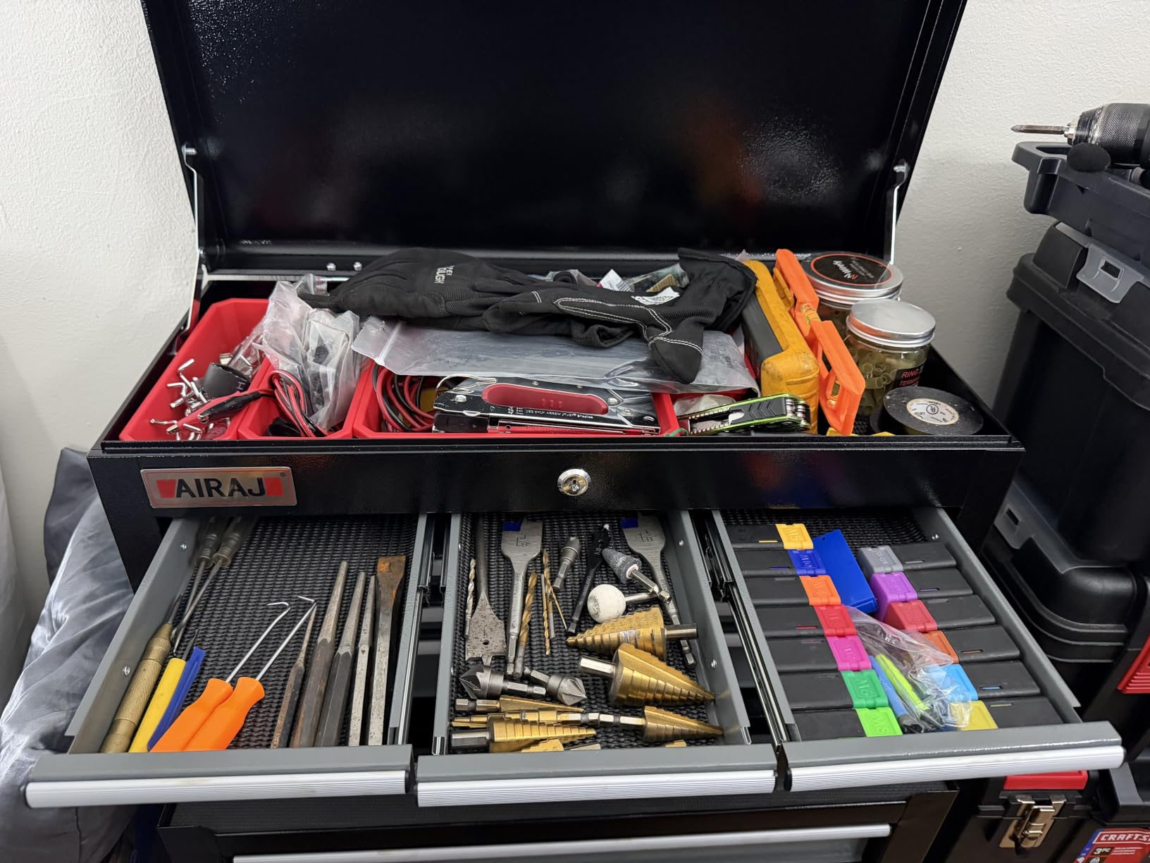 8-Drawer Tool Chest with Wheels, 42'' Rolling Tool Chest Heavy Duty,Black customer photo 2