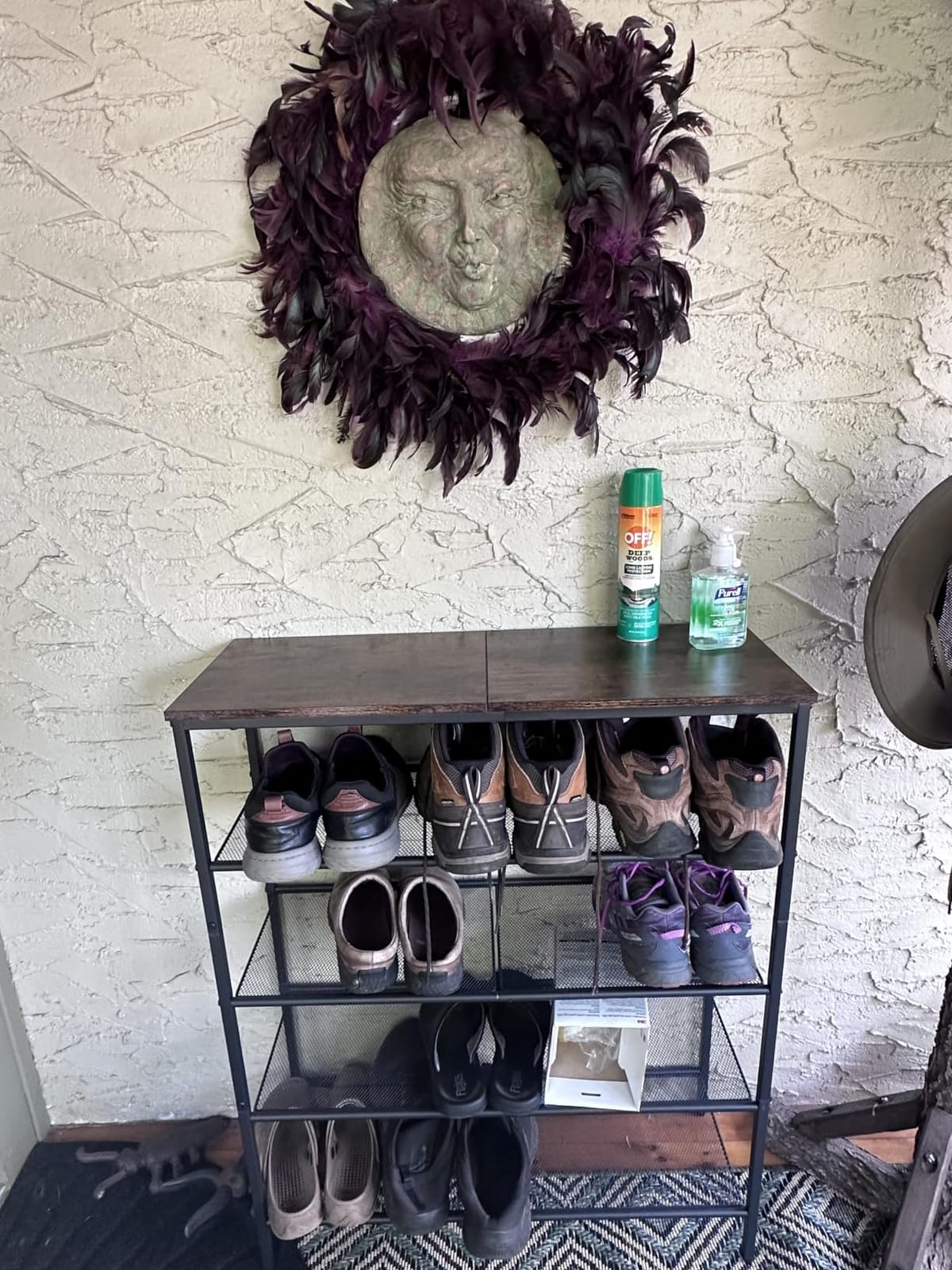VASAGLE 5-Tier Shoe Rack, 18-24 Pairs, Metal Mesh customer photo 2