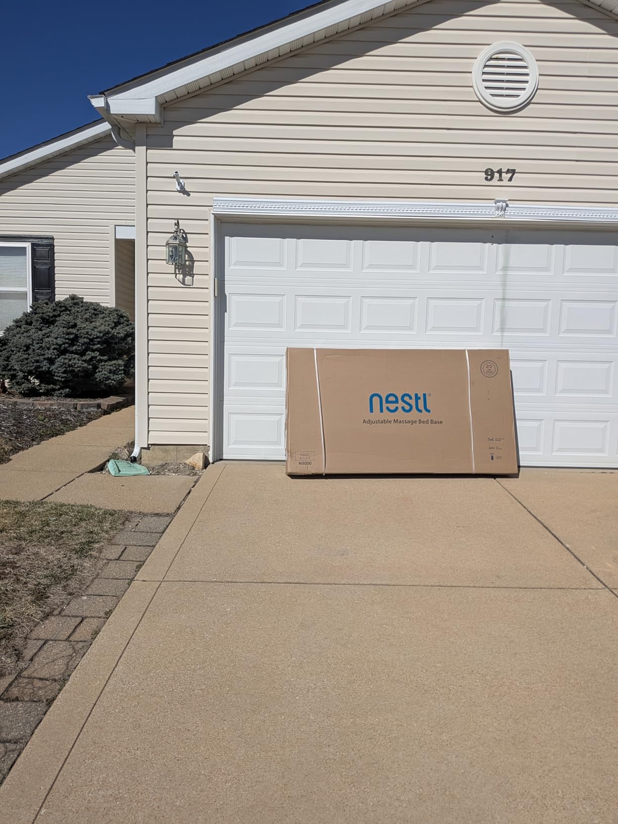 Nestl Queen Adjustable Bed Frame with Massage and Wireless Remote, Electric Base with Head and Foot Incline, Zero Gravity, USB Ports, Under Bed LED, No Box Spring Needed customer photo 1