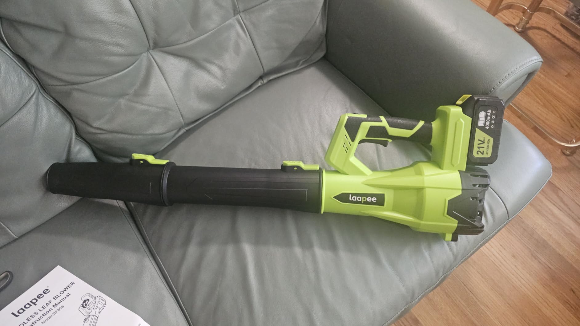 Leaf Blower Cordless 650CFM with 2x4.0Ah Battery Powered and Fast Charger customer photo 1