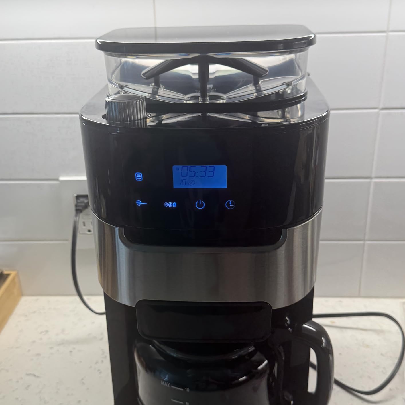 Electactic 10 Cup Coffee Maker with Grinder, Grind and Brew Coffee Machine customer photo 1