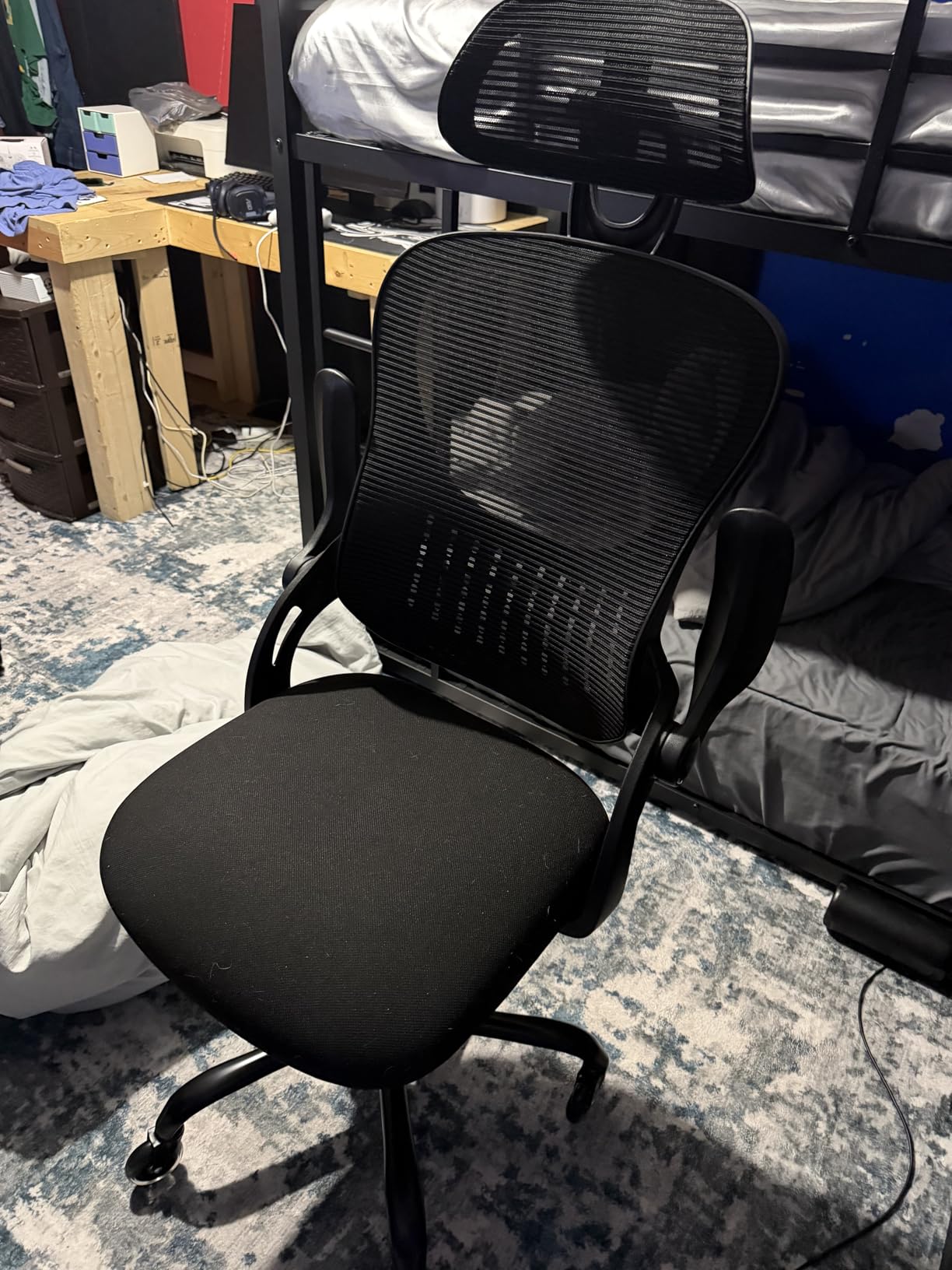 Sweetcrispy Computer Desk Chair, Mesh Office Chair with Lumbar Support customer photo 2