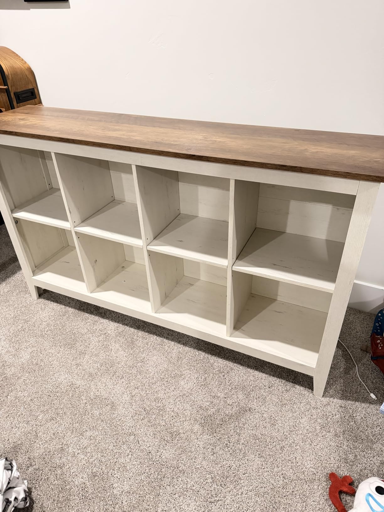 VASAGLE Farmhouse Bookshelf, 6-Tier Bookcase with Doors customer photo 2