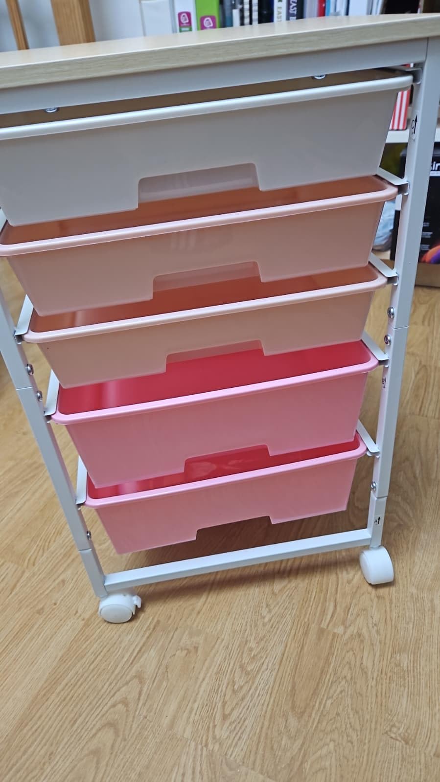 VASAGLE Rolling Cart with Drawers, Craft Organizers and Storage customer photo 1