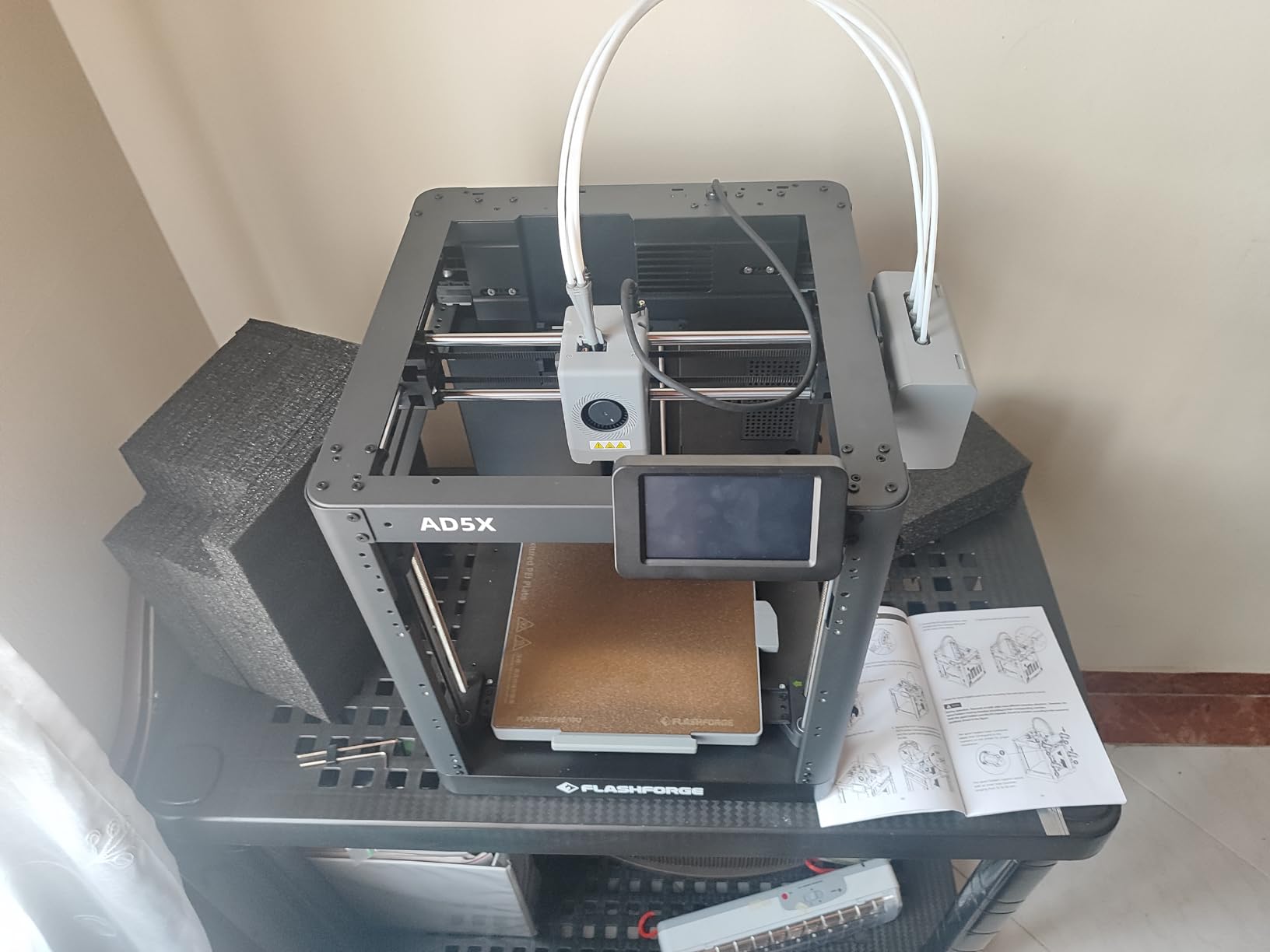 Flashforge Creator 5 Pro Enclosed 3D Printer, Active Heating Chamber to 65°C, HEPA13 Air Filter, 4 Independent Toolheads Zero-Waste, 600mm/s, 256x256x256, Auto-Leveling & Remote Management customer photo 1