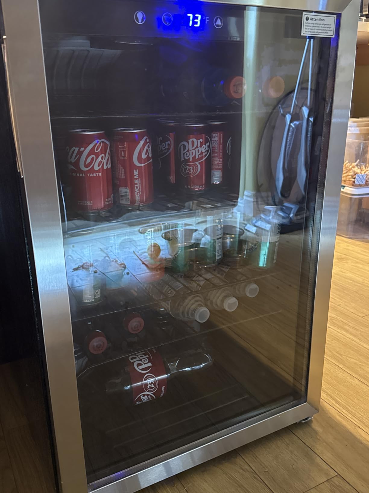 Feelfunn 3.2 Cu. Ft. Beverage Refrigerator, 126-Can Mini Fridge, 34-64°F customer photo 1
