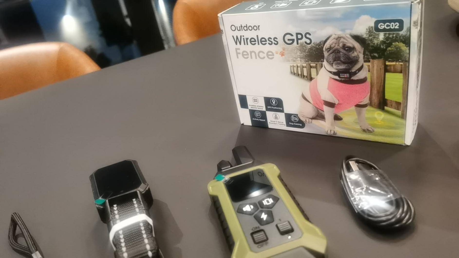 GPS Wireless Dog Collar Fence System - No Monthly Fee App Control, Custom Polygon Boundary & Remote Training, Free Phone Tracker for Up to 5 Pets, Virtual Electric Fence for Dogs customer photo 2