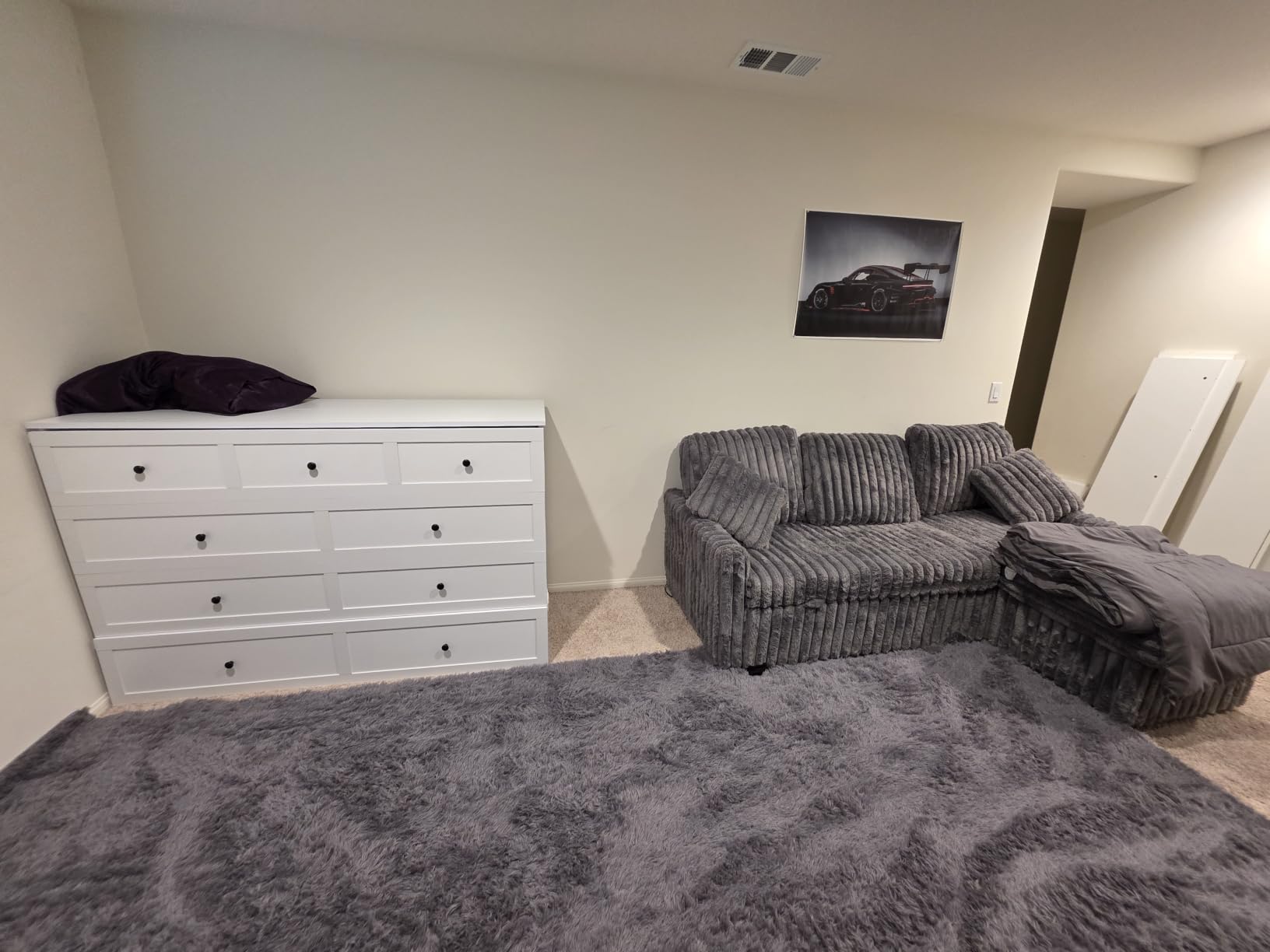 LIVAUVEAD Murphy Bed Full, Murphy Bed Cabinet with Headboard, White customer photo 1