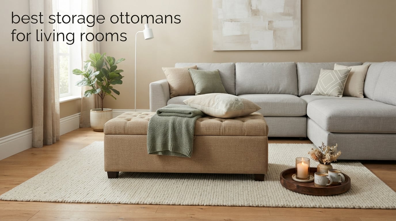 best storage ottomans for living rooms