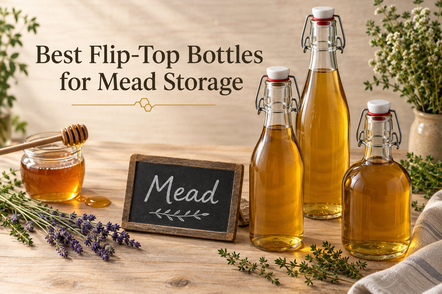 Best Flip-Top Bottles for Mead Storage