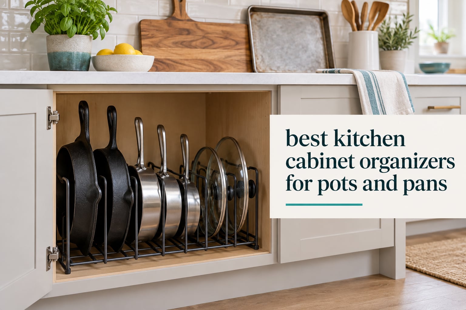 best kitchen cabinet organizers for pots and pans
