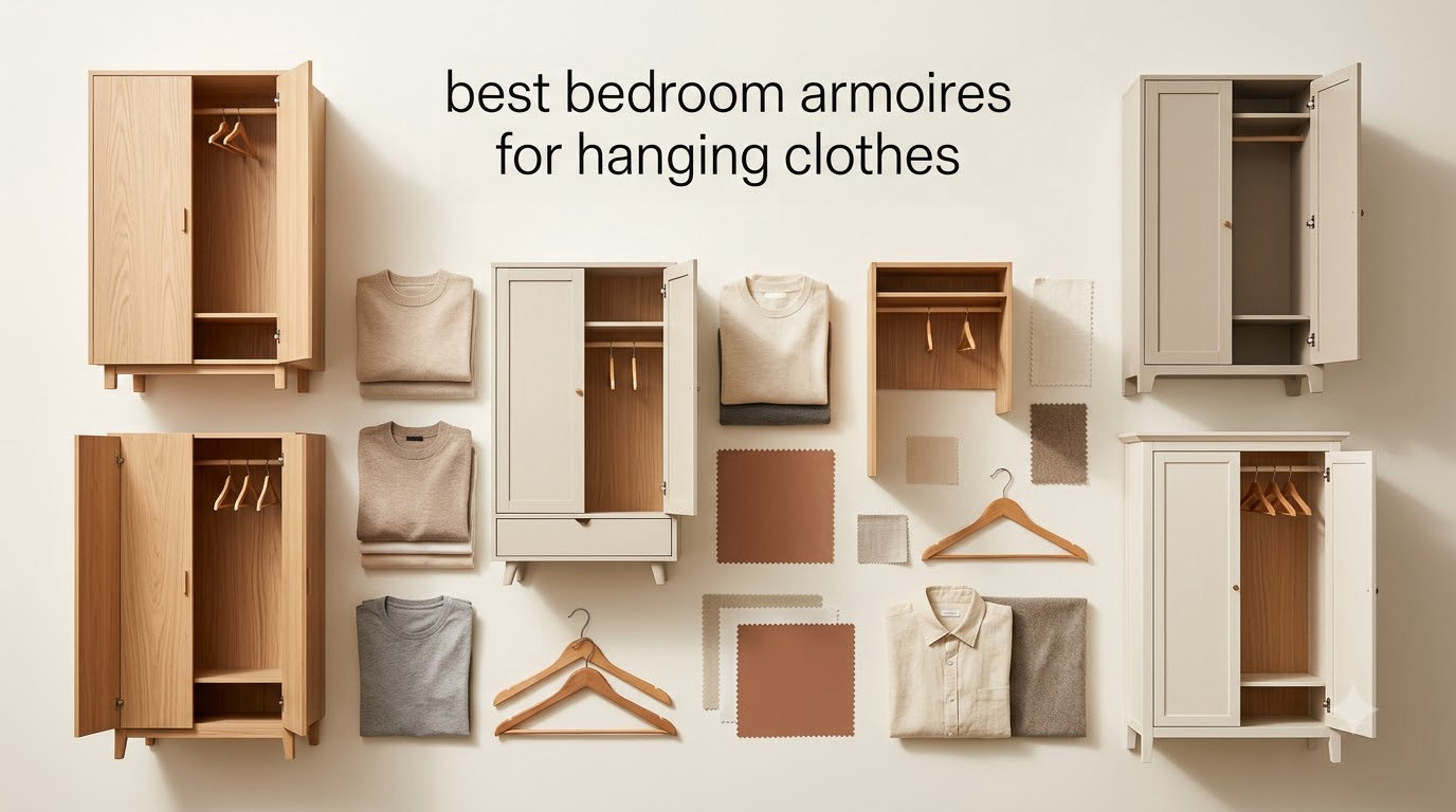 best bedroom armoires for hanging clothes