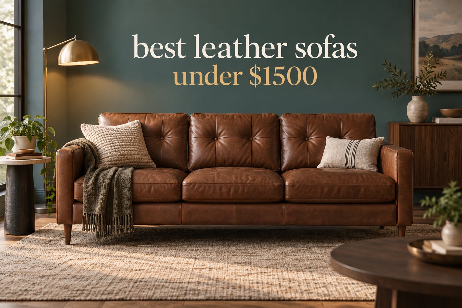 best leather sofas under $1500