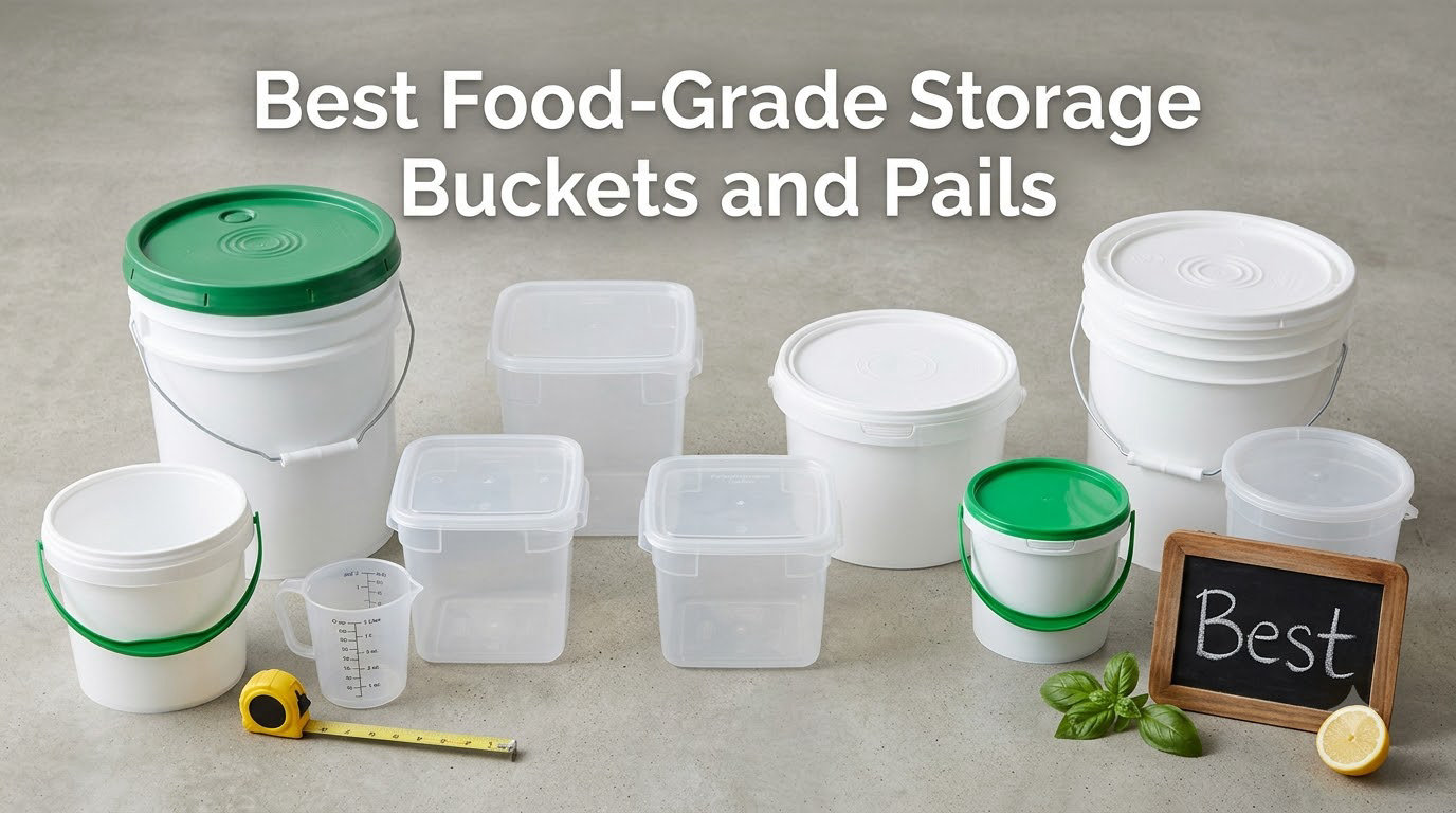 Best Food-Grade Storage Buckets and Pails