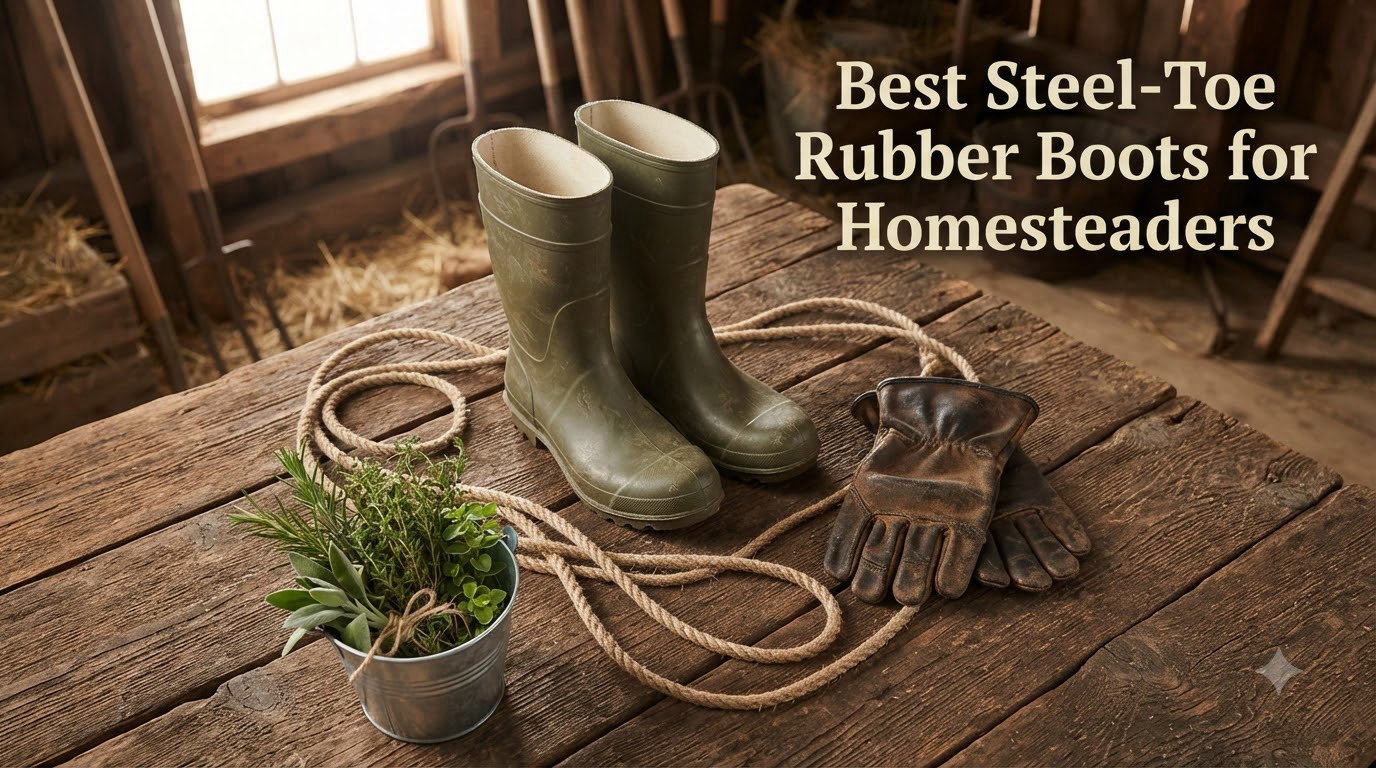 Best Steel-Toe Rubber Boots for Homesteaders