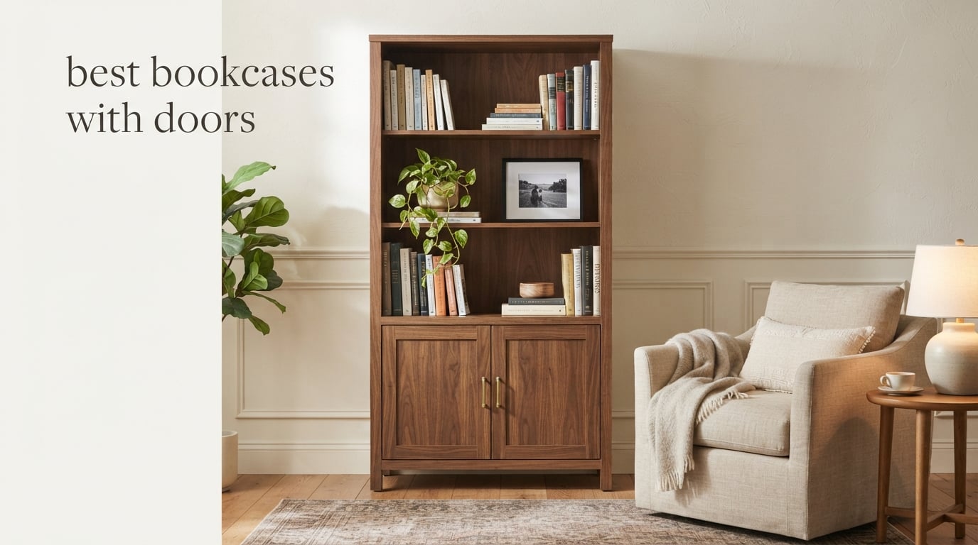 best bookcases with doors